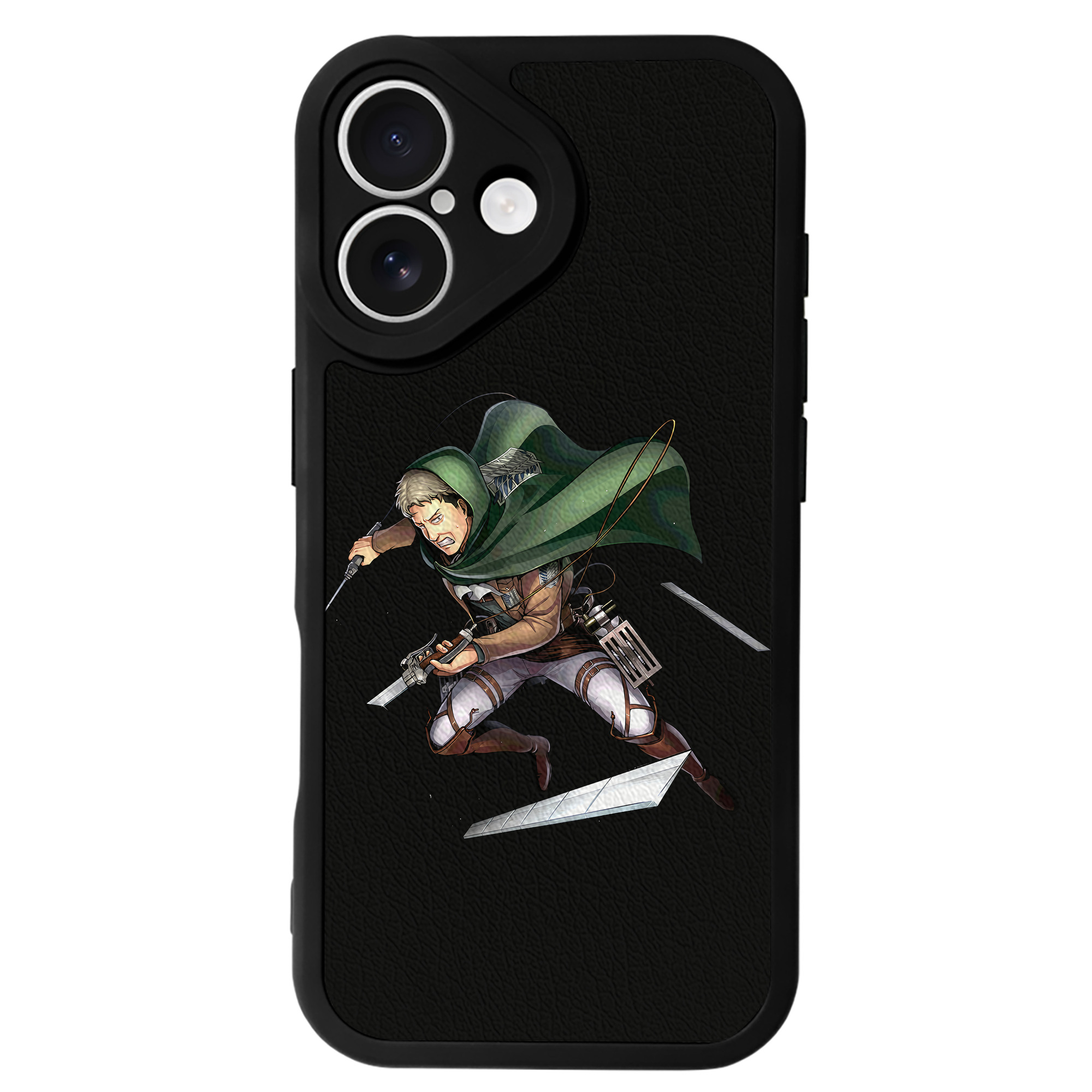 （画像用） 進撃の巨人 Attack on Titan 【iPhone 16シリーズ対応】シリコンスマホケース（レザー調） 材質：シリコン